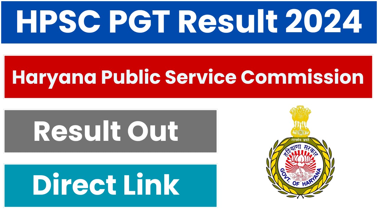 HPSC PGT Result 2024