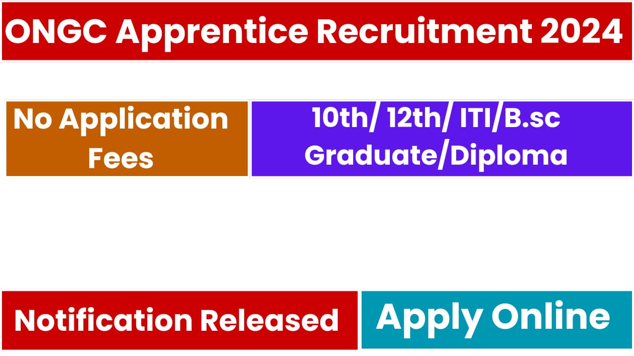 ONGC Apprentice Recruitment 2024