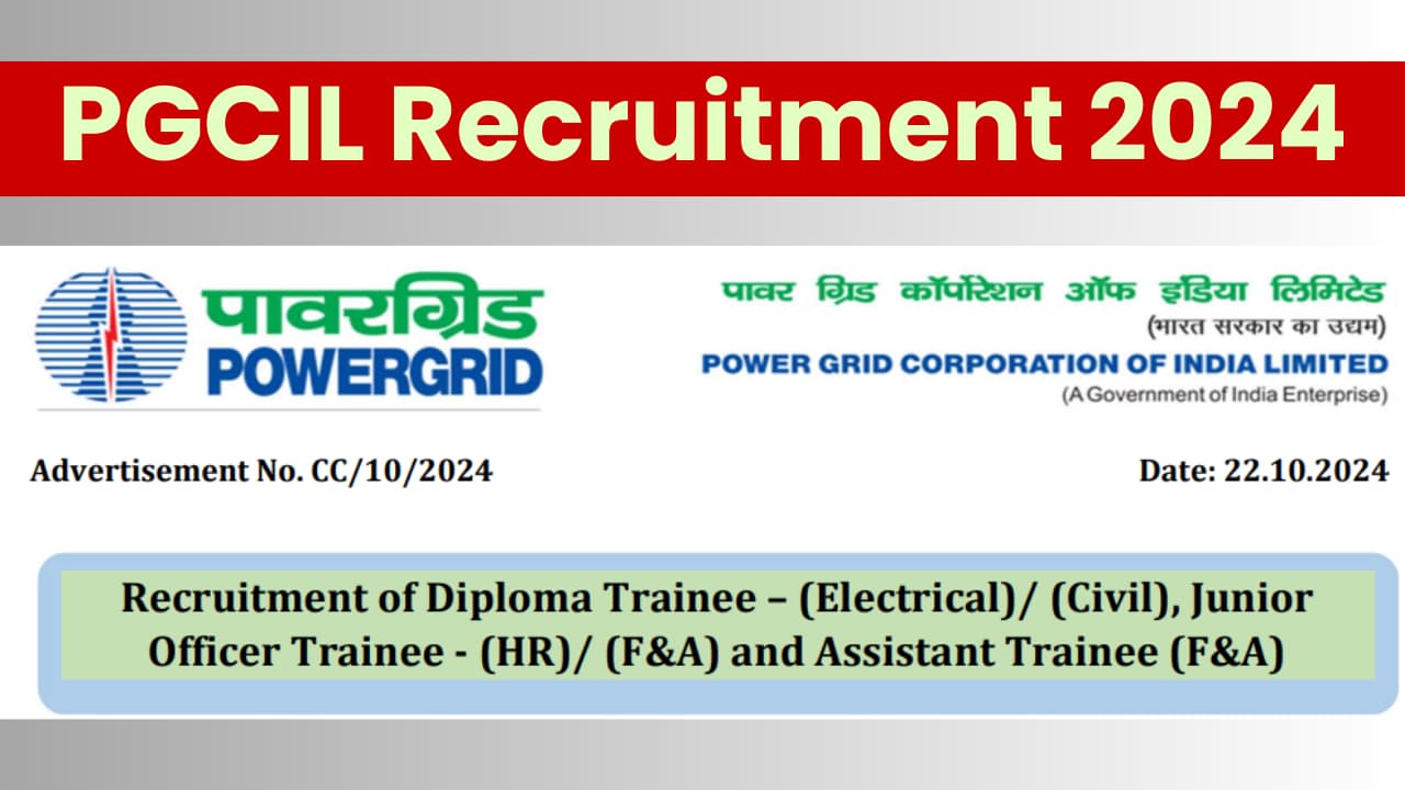 PGCIL Recruitment 2024 Notification