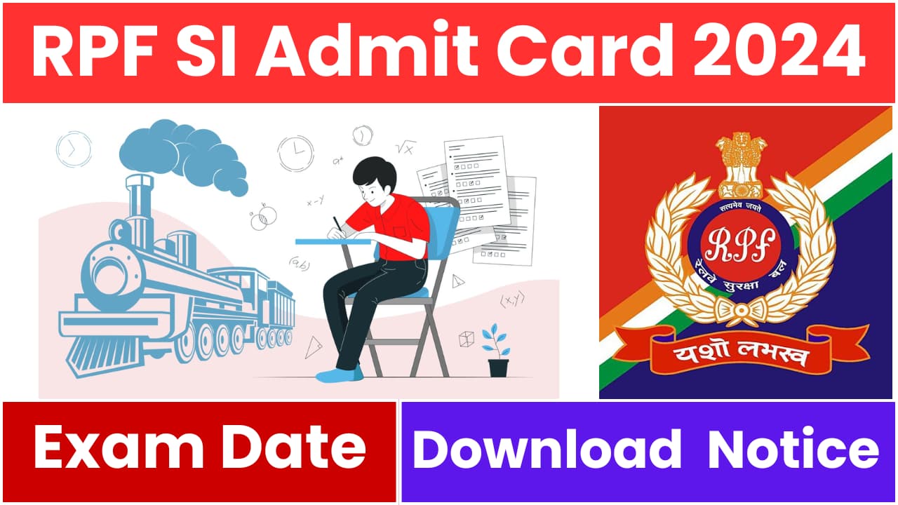RPF SI Admit Card 2024
