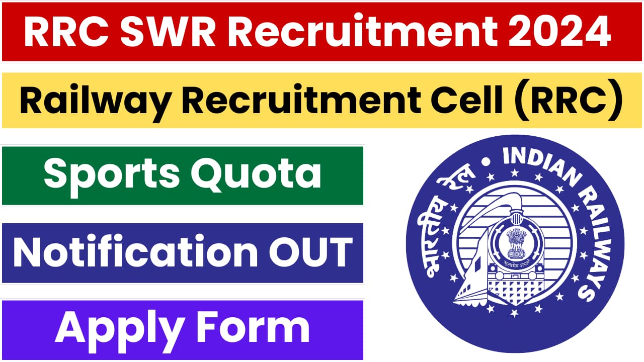 RRC SWR Sports Quota Recruitment 2024