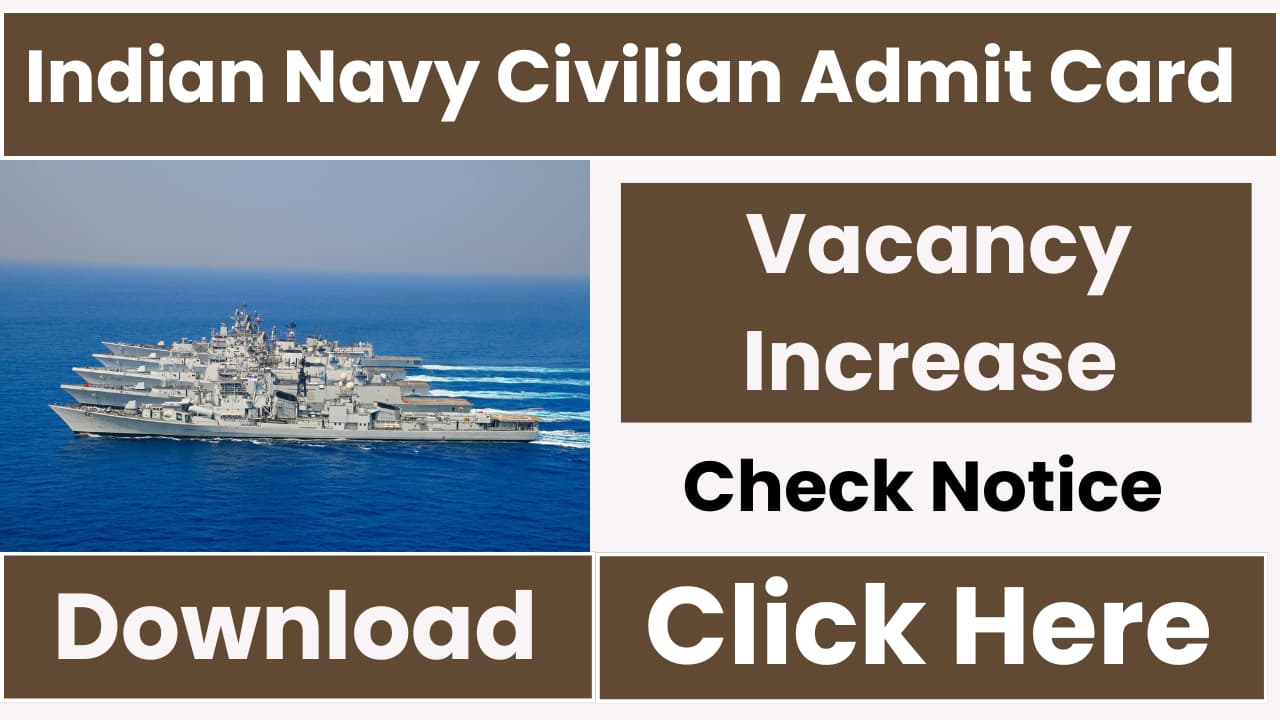 Indian Navy Civilian Admit Card 2024