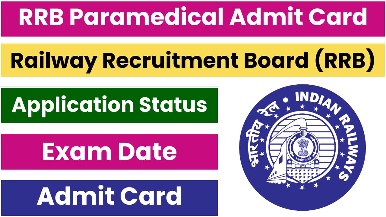 RRB Paramedical Admit Card