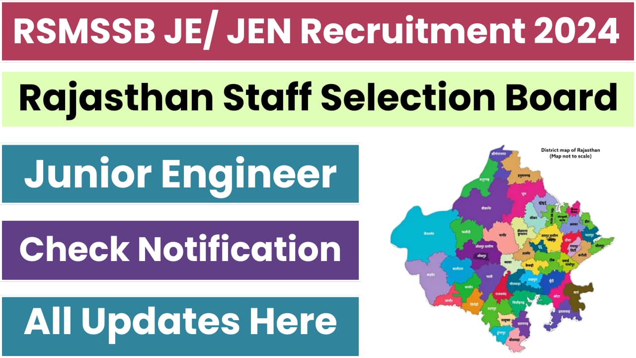RSMSSB JEN Recruitment 2024