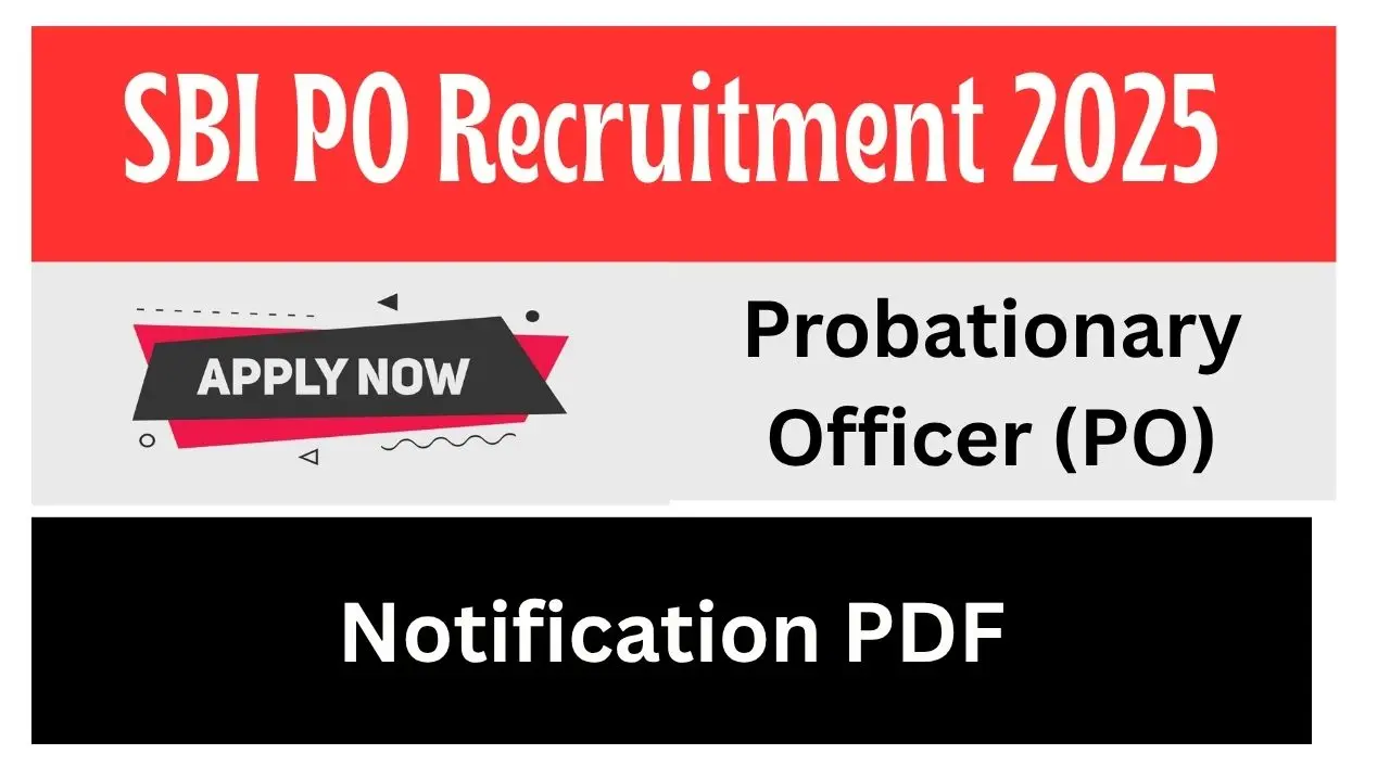 SBI PO Recruitment 2025