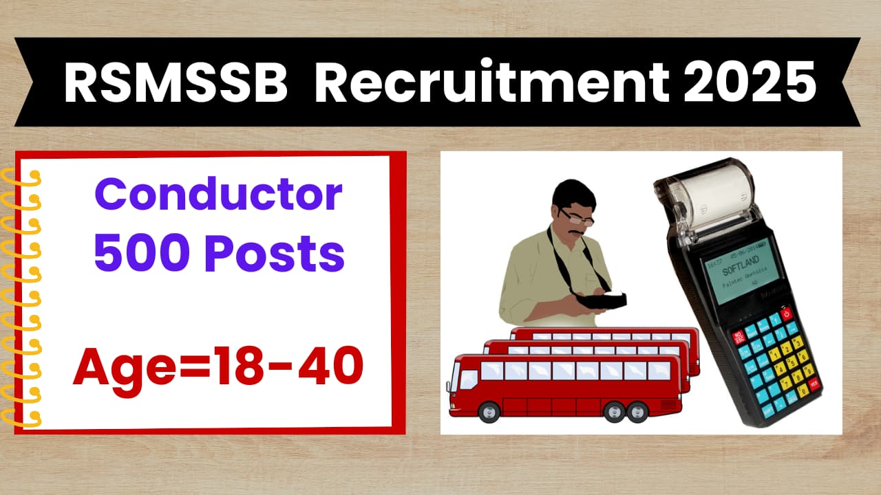 RSMSSB Conductor Recruitment 2025