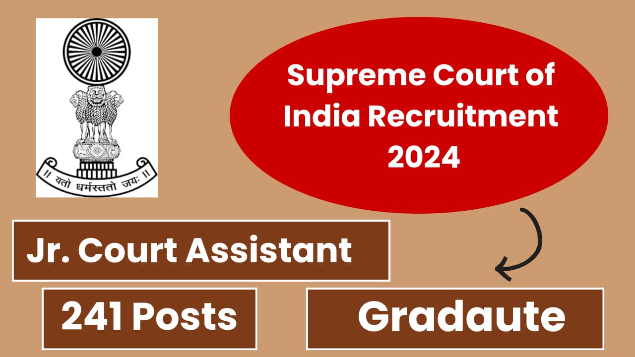 SCI JCA Recruitment 2024