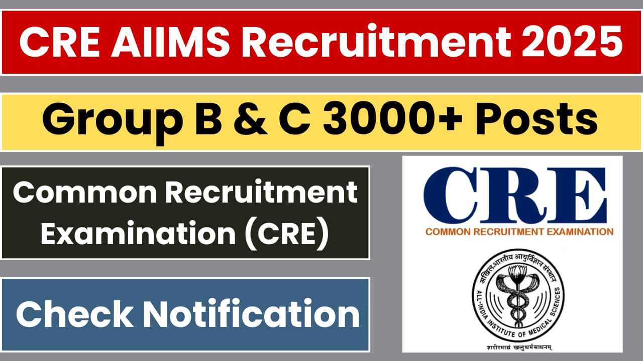 AIIMS Group B  C Various Post Online Form 2025