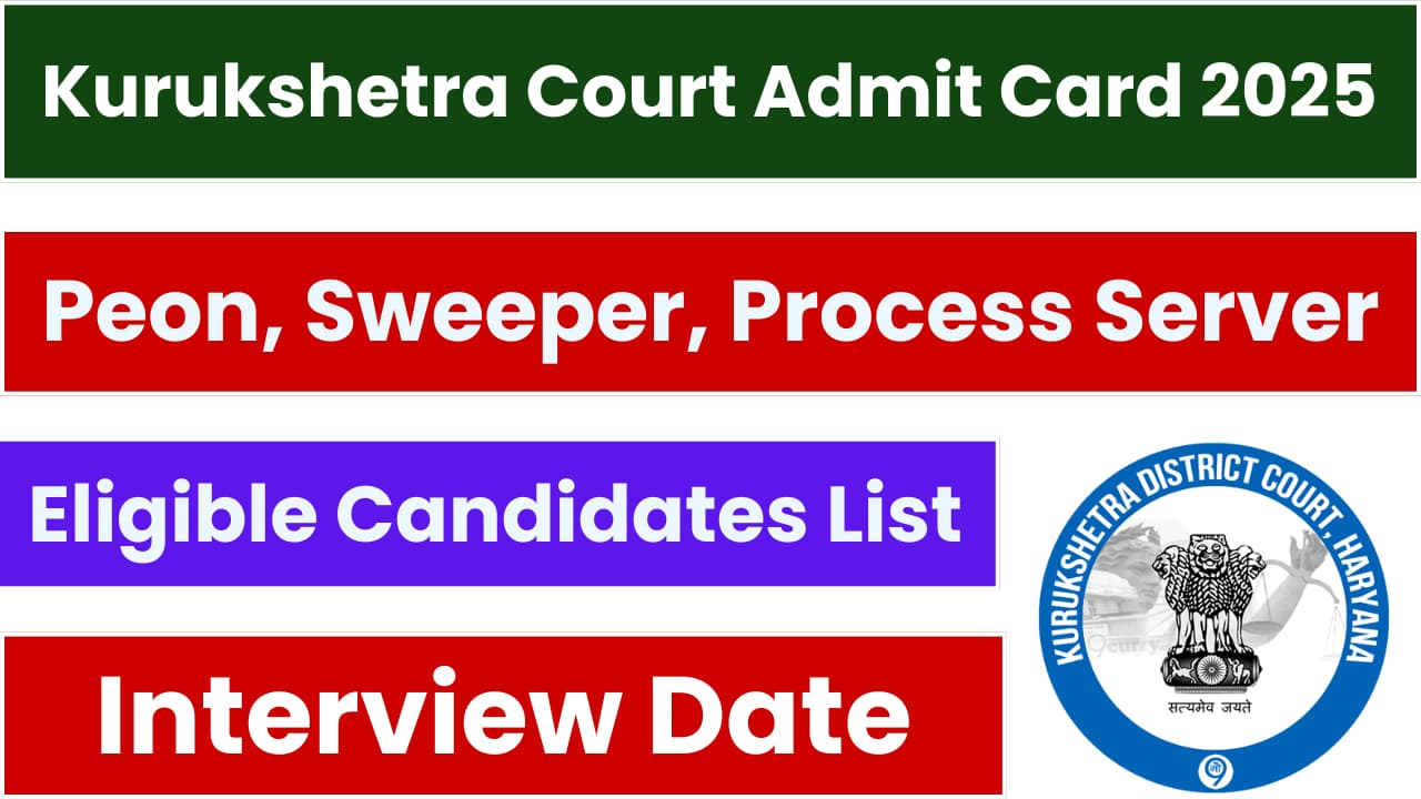 Kurukshetra Court Admit Card 2025