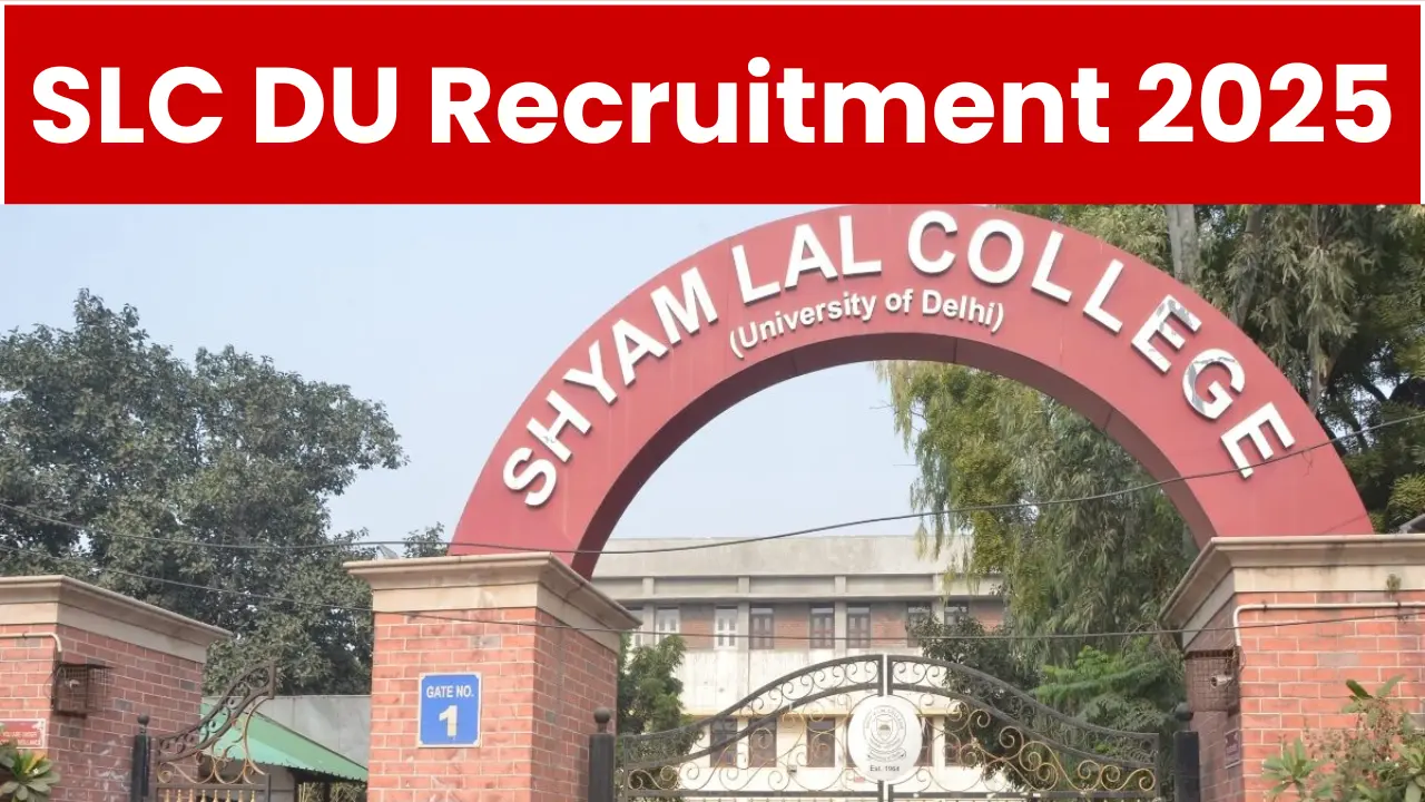 SLC DU Non Teaching Recruitment 2025