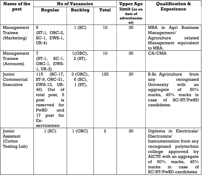 CCI Vacancy 2025