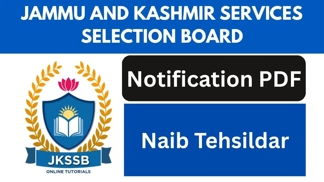 JKSSB Naib Tehsildar Recruitment 2025