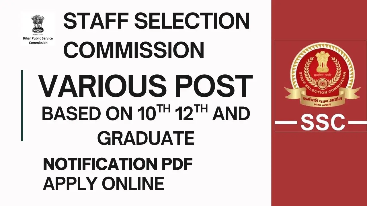 SSC Selection Post Phase XIII Recruitment 2025