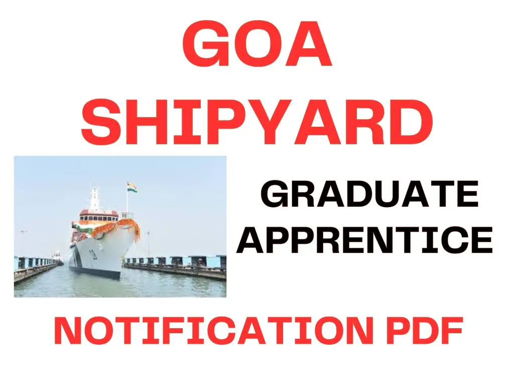 Goa Shipyard Limited Apprenticeship Recruitment 2025