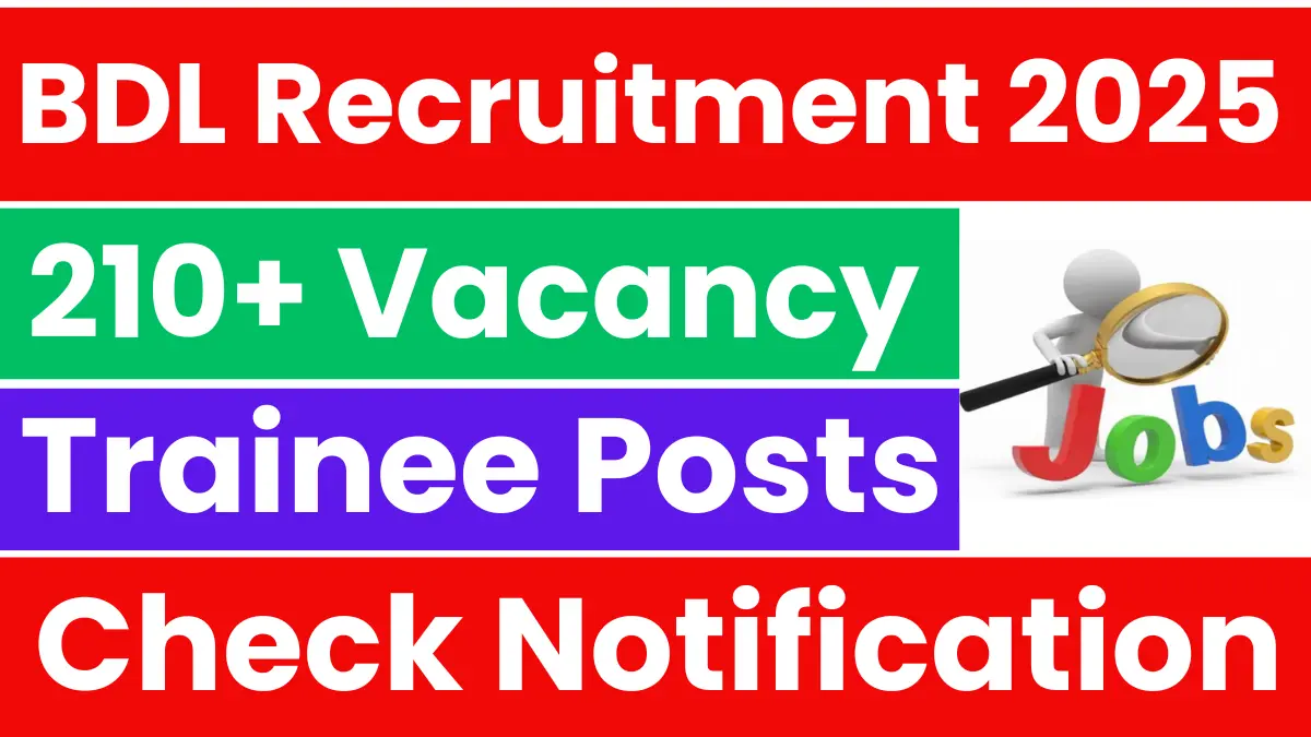 BDL Recruitment 2025