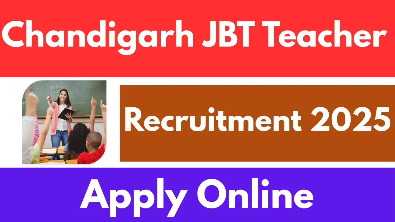 Chandigarh JBT Recruitment 2025