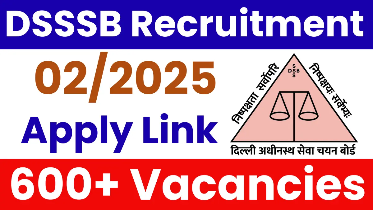 DSSSB Recruitment 2025