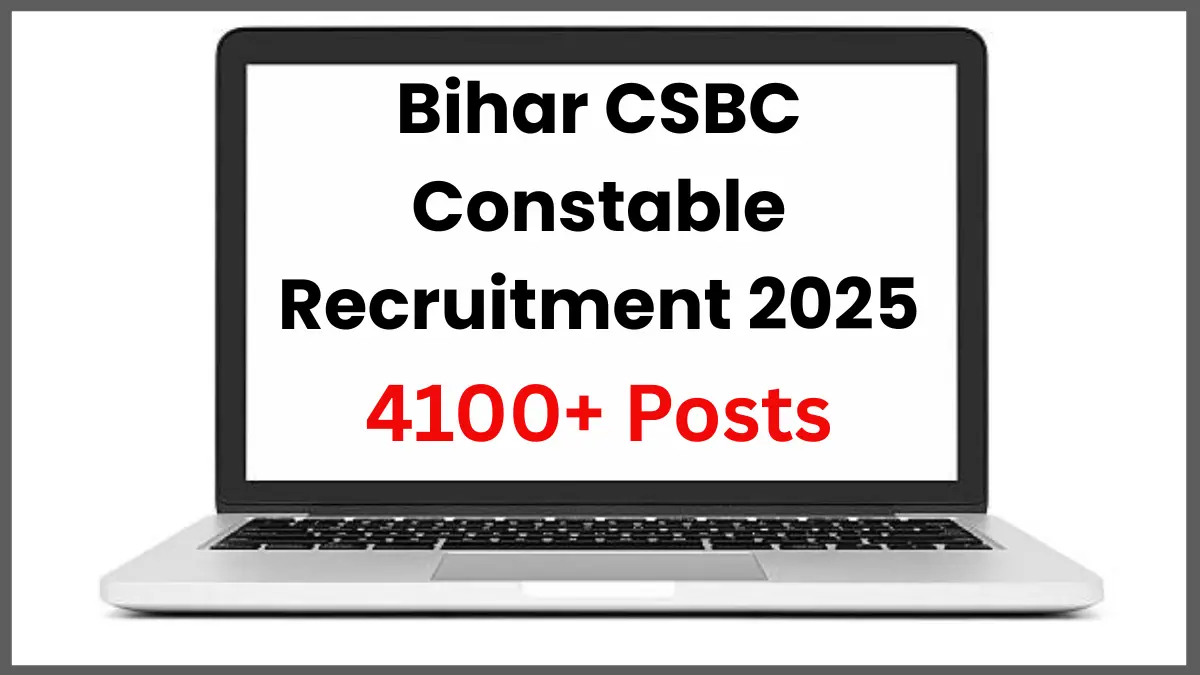 Bihar CSBC Constable Recruitment 2025