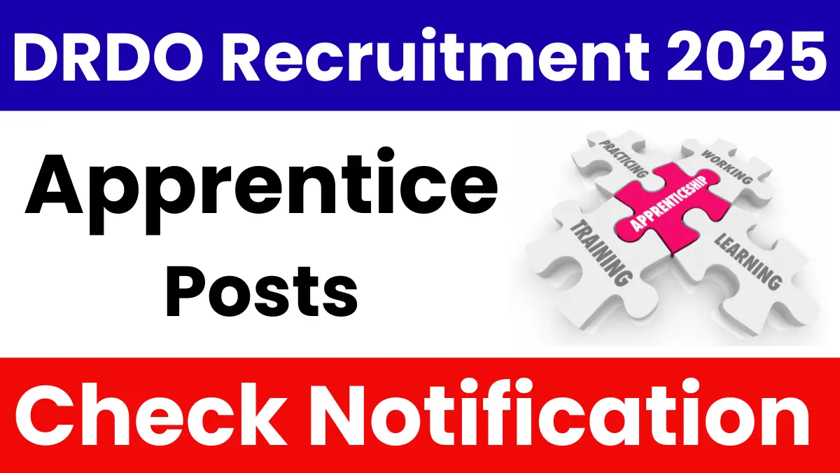 DRDO Apprentice Recruitment 2025