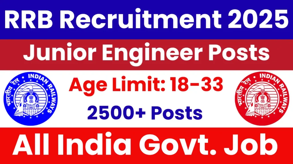 RRB Junior Engineer (JE) Recruitment 2025