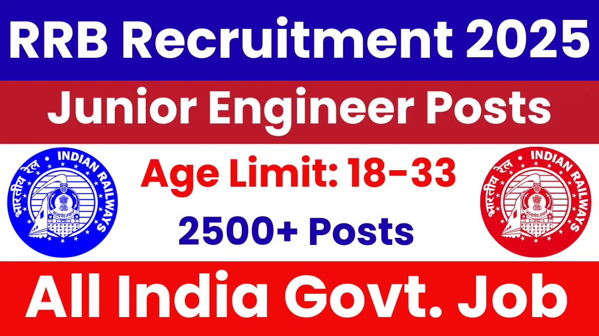 RRB Junior Engineer (JE) Recruitment 2025