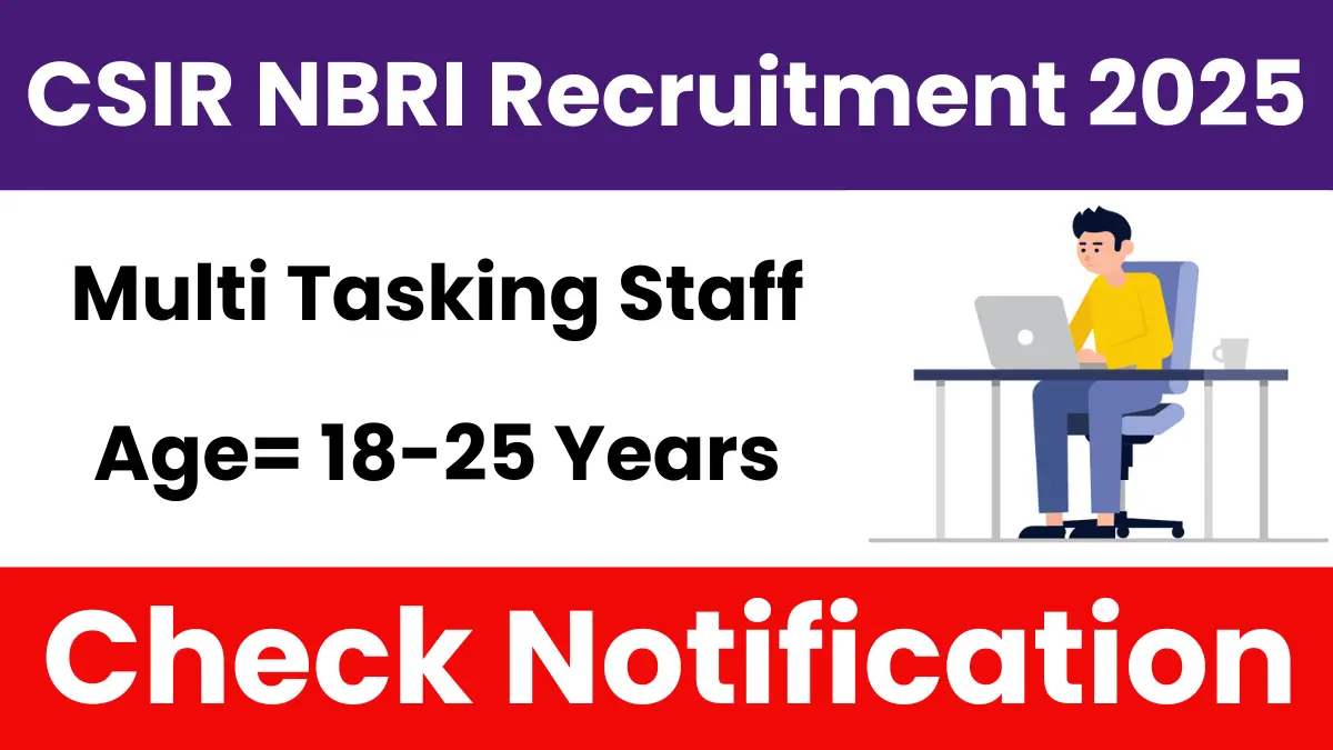 CSIR NBRI MTS Recruitment 2025