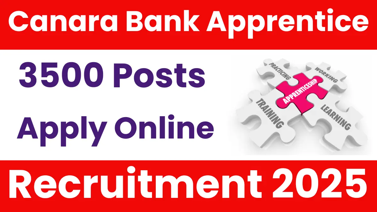 Canara Bank Apprentice Recruitment 2025
