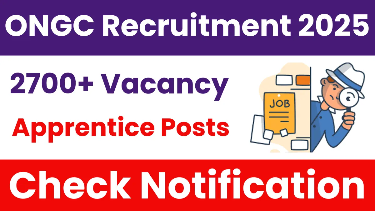 ONGC Apprentice Recruitment 2025