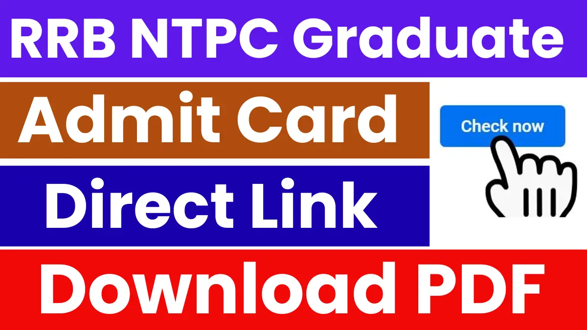 RRB NTPC Admit Card 2026
