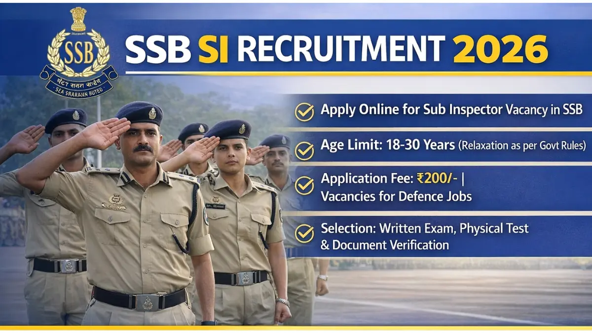 ssb si recruitment 2026