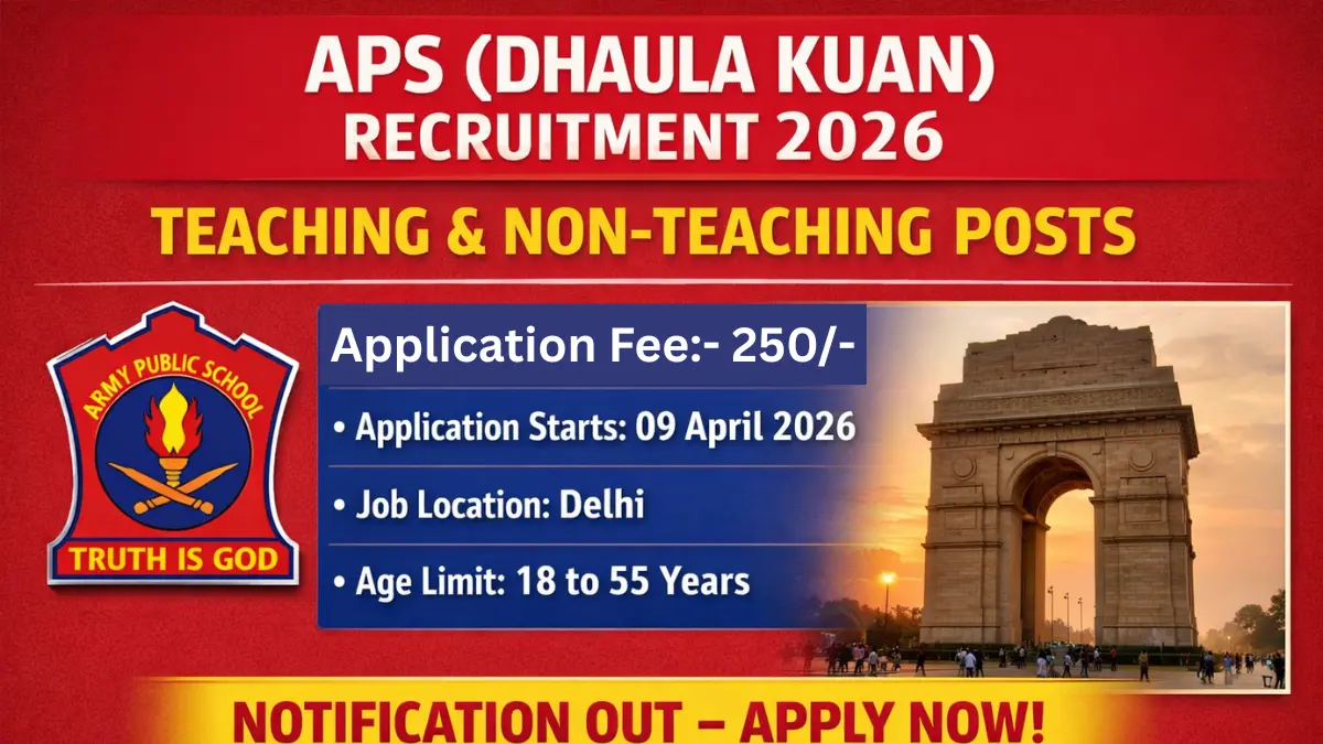 Delhi APS (Dhaula Kuan) Recruitment 2026