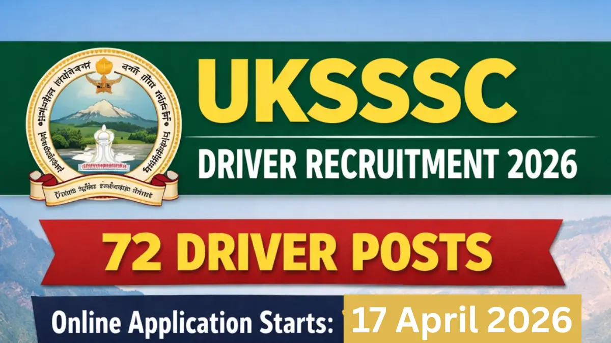 UKSSSC Driver Recruitment 2026