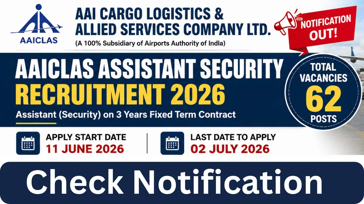AAICLAS Assistant Security Recruitment 2026