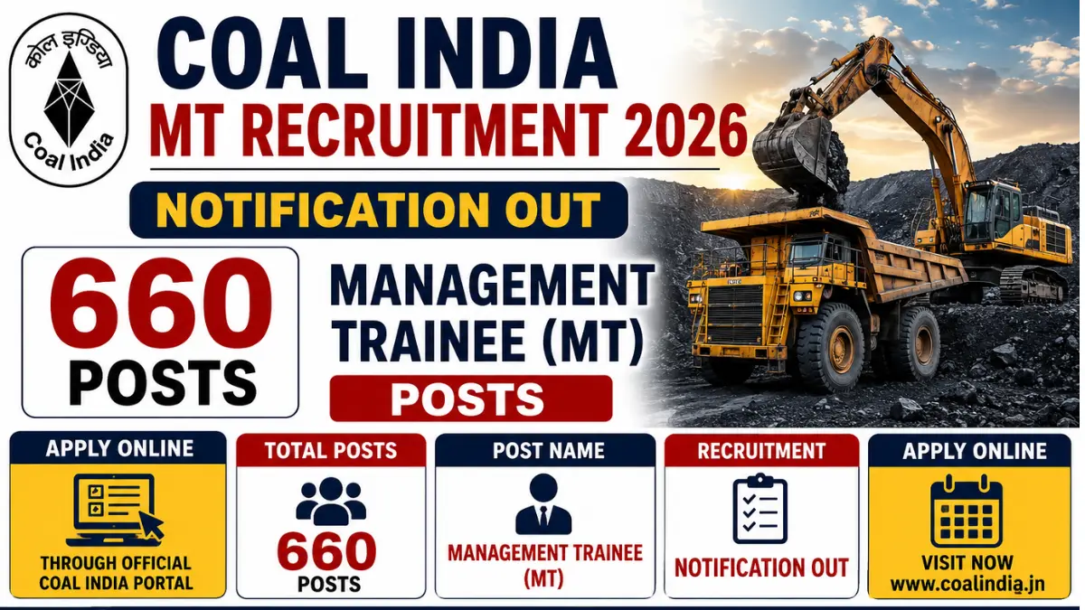Coal India MT Recruitment 2026
