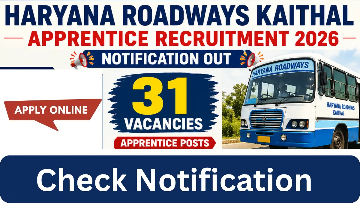 Haryana Roadways Kaithal Apprentice Recruitment 2026