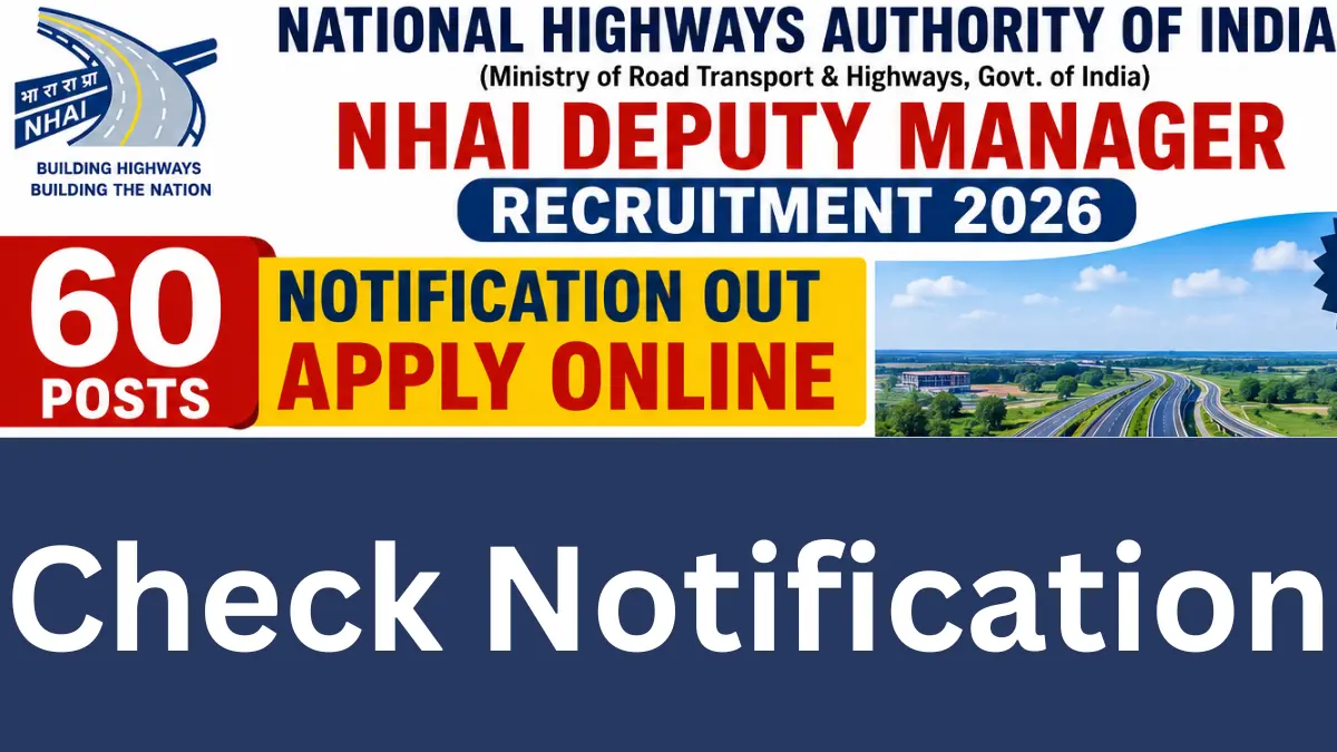 NHAI Deputy Manager Recruitment 2026