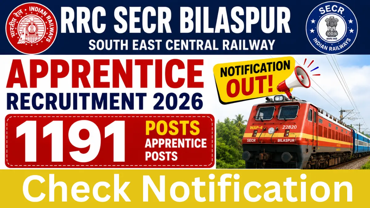 SECR Bilaspur Apprentice Recruitment 2026