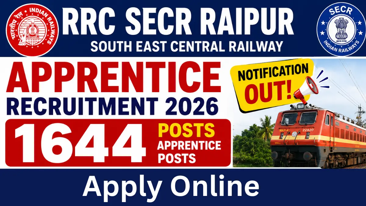 SECR Raipur Apprentice Recruitment 2026