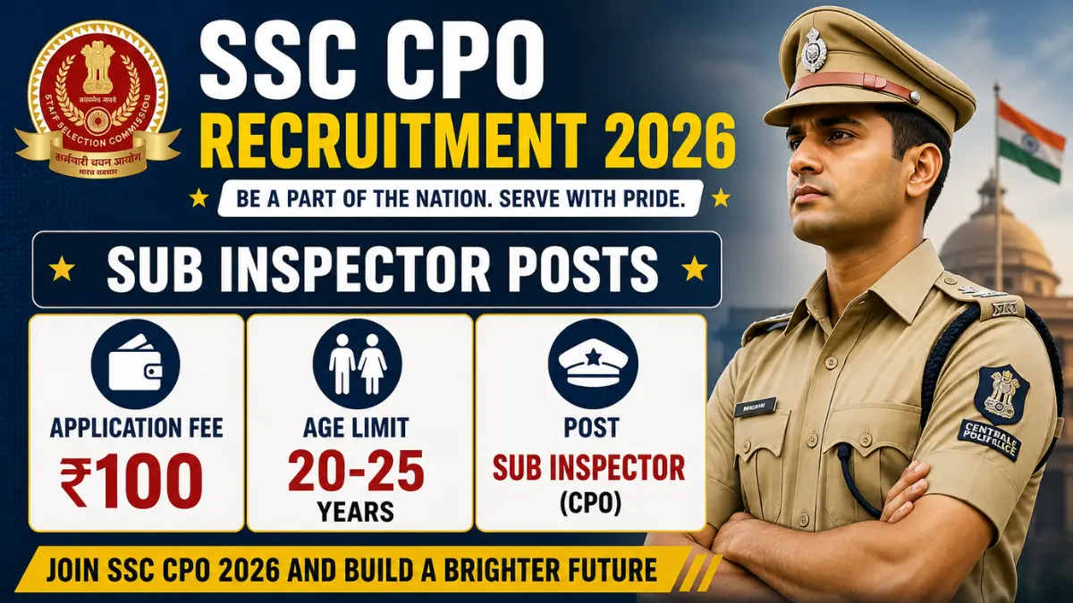 SSC CPO Recruitment 2026