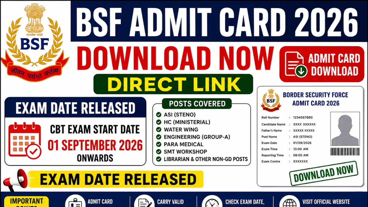 BSF Admit Card 2026
