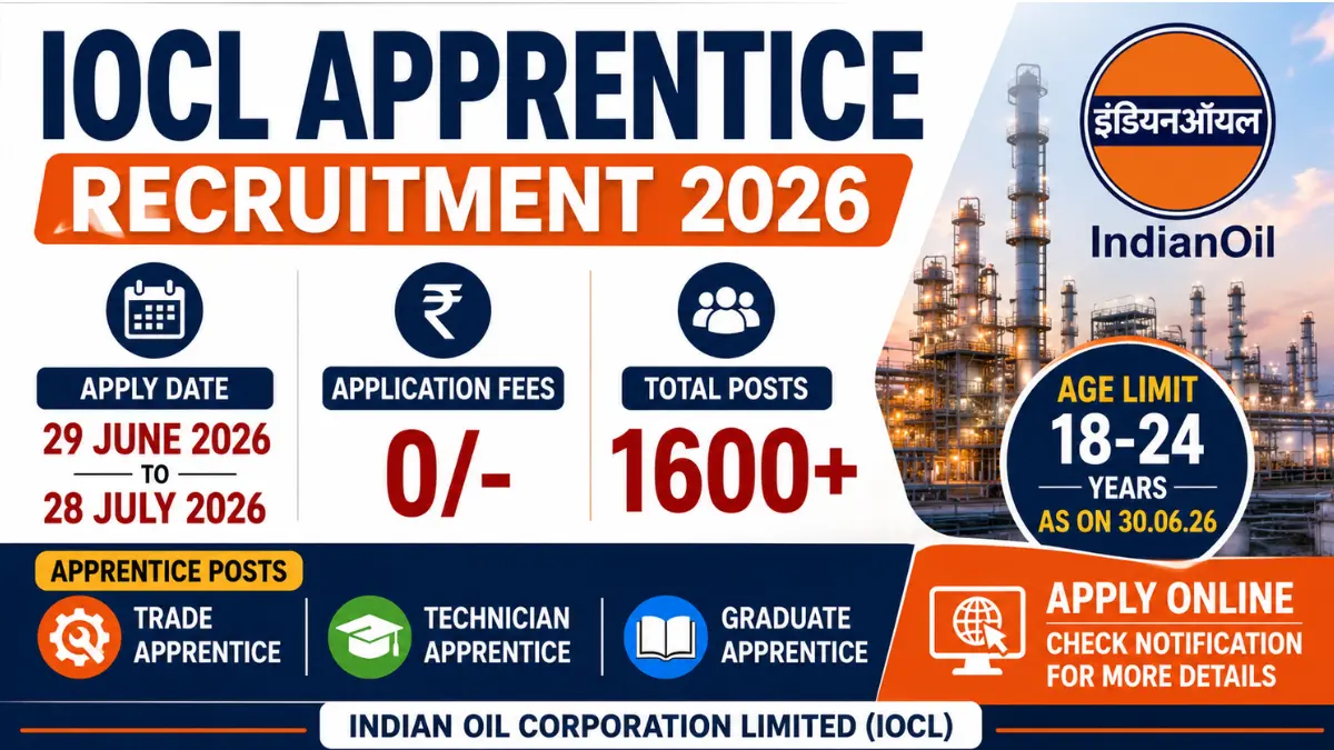 IOCL Apprentice Recruitment 2026