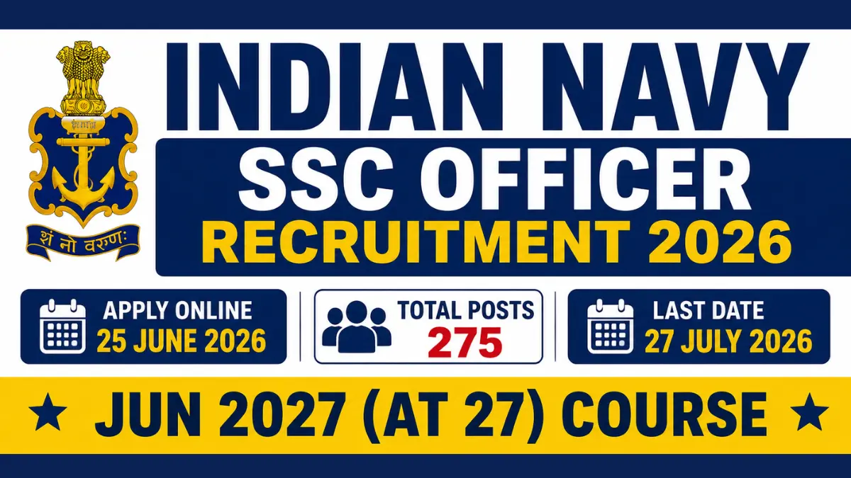 Indian Navy SSC Officer Recruitment 2026