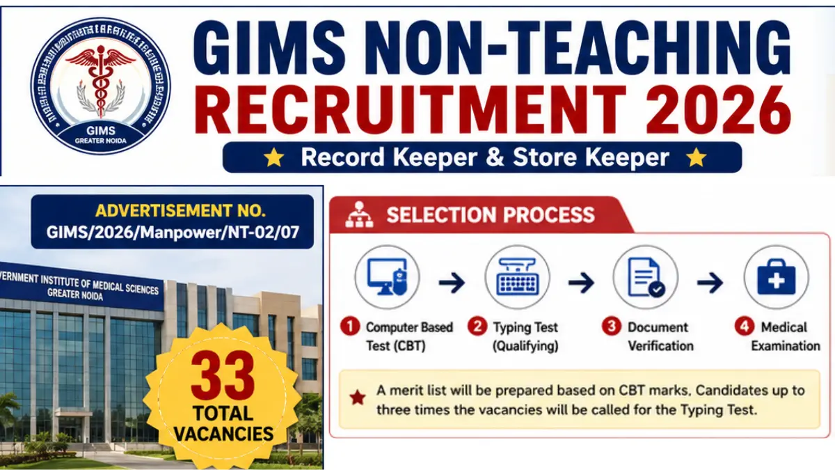 GIMS Non-Teaching Recruitment 2026