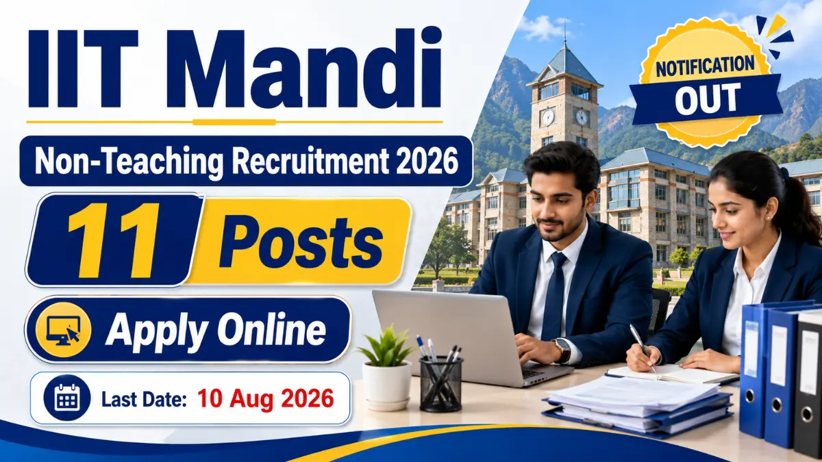 IIT Mandi Non-Teaching Recruitment 2026