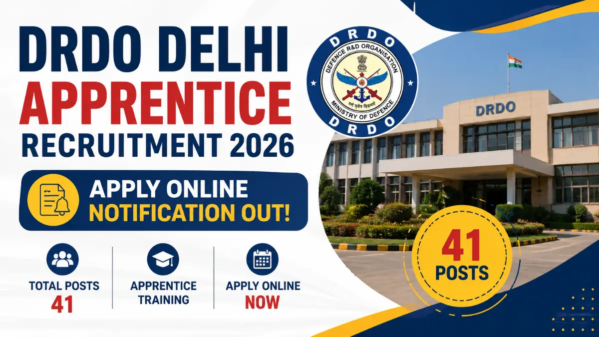 Delhi DRDO SSPL Apprentice Recruitment 2026