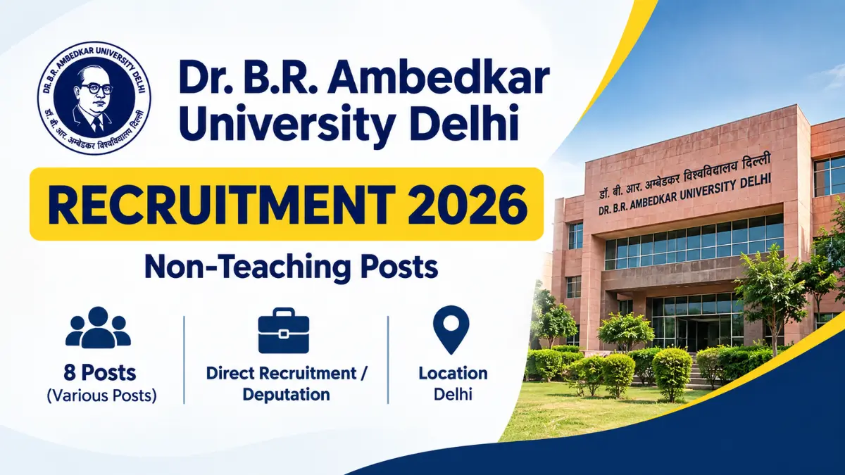 Ambedkar University Delhi Recruitment 2026