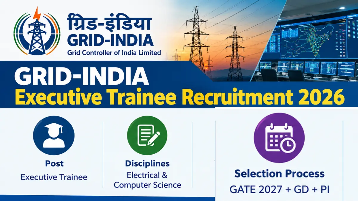 GRID-INDIA Executive Trainee Recruitment 2026