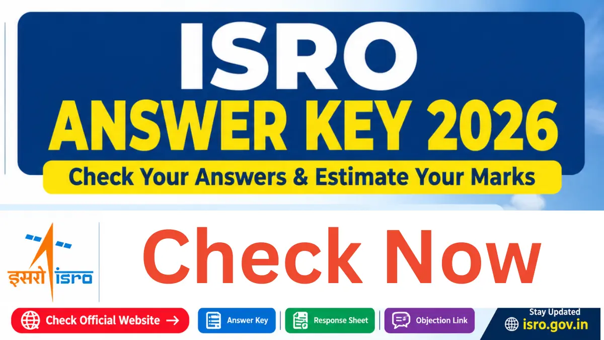 ISRO SDSC Answer Key 2026