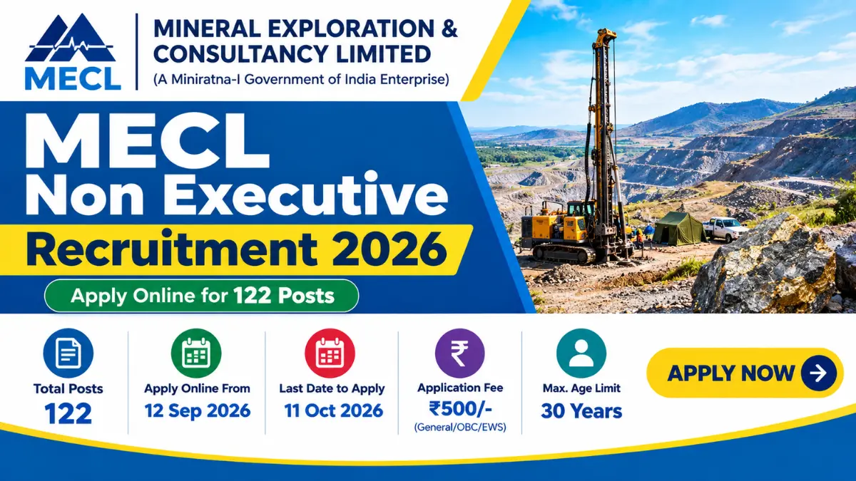 MECL Non Executive Recruitment 2026