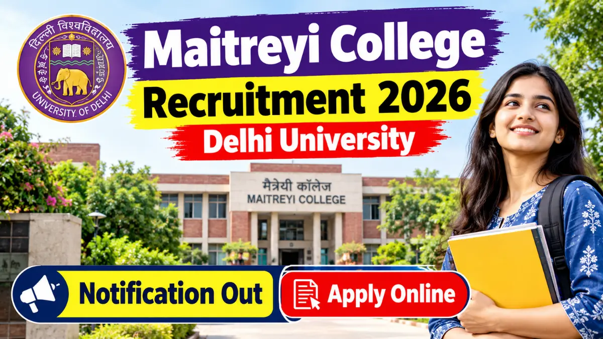 Maitreyi College Recruitment 2026